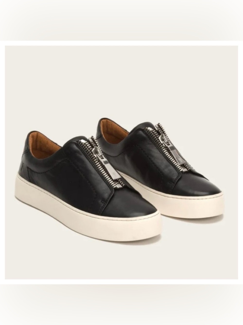 FRYE Lena Zip Low Sneaker - Women's size 5.5